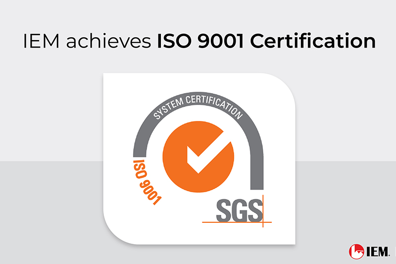 IEM Achieves ISO 9001 Certification