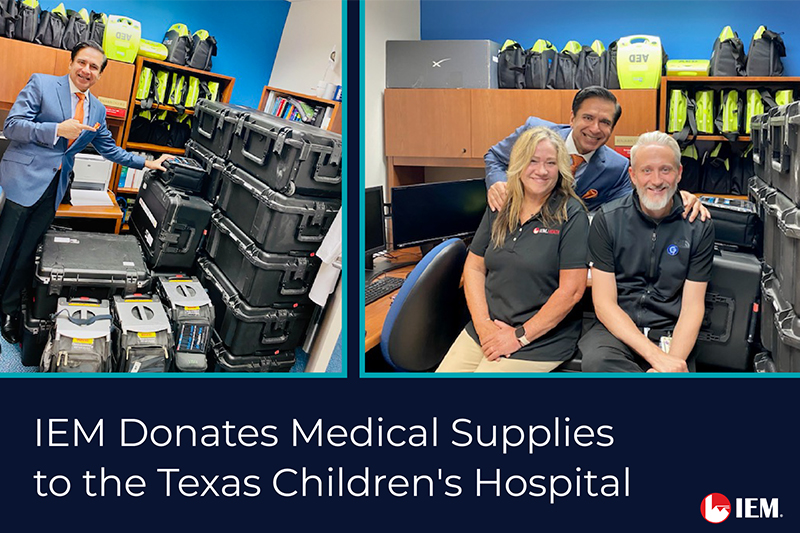 IEM Donates Medical Supplies to Texas Children’s Hospital